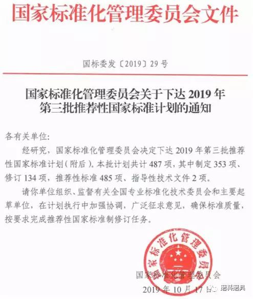 2019第三批推薦性國家標準計劃下發(fā) 含超硬材料、涂附磨具行業(yè)兩項標準