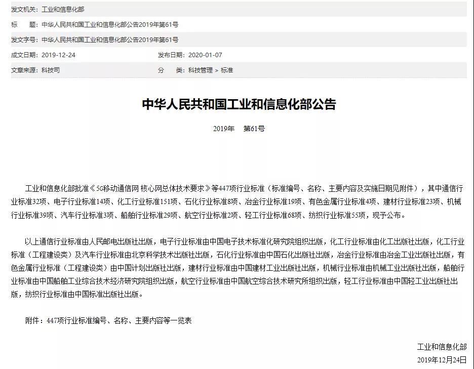 工業(yè)和信息化部發(fā)布29項(xiàng)船舶行業(yè)標(biāo)準(zhǔn)
